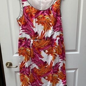 f womens Cato sleeveless zipper floral dress size 16
